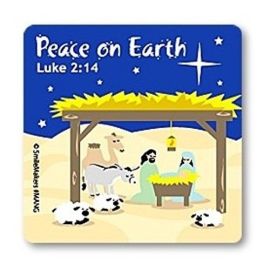 SmileMakers Peace On Earth Stickers - 75 Per Pack