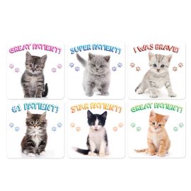 Sherman Kitten Patient Stickers - Pack Of 100 Stickers