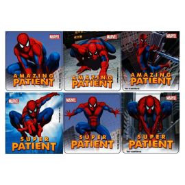 Sherman Spiderman Patient Stickers - 1 Pack Of 100 Stickers
