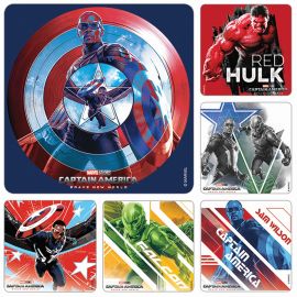 Sherman Specialty Captain America Brave New World Stickers - 1 Pack of 100
