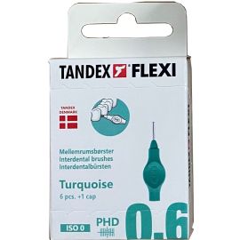 Tandex Flexi Turquoise 0.60mm Interdental Brush - 1 Pack Of 6 Brushes