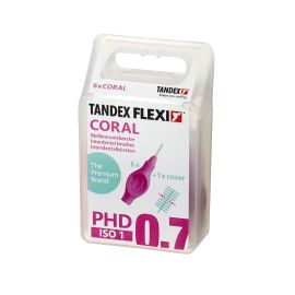 Tandex Flexi Coral 0.70mm Interdental Brush - 1 Pack Of 6 Brushes