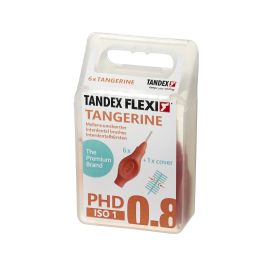 Tandex Flexi Tangerine 0.45mm Interdental Brush  - 1 Pack Of 6 Brushes