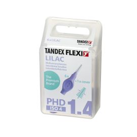 Tandex Flexi Lilac 1.4mm Interdental Brush - 1 Pack Of 6 Brushes