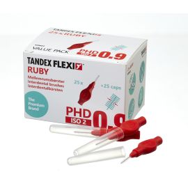 Tandex Flexi Interdental Brushes - Ruby 0.50mm - Pack of 25