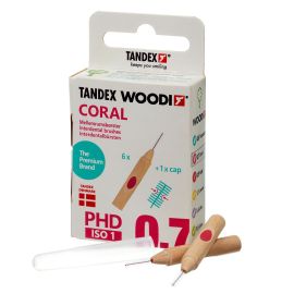 Tandex WOODI Coral PHD 0.7 ISO 1 Interdental Brushes - Pack Of 6