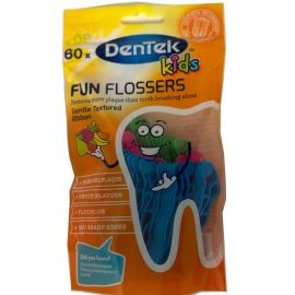Dentek Childrens Fun Flosser - 1 Pack Of 60