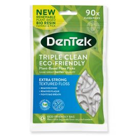 DenTek Eco Triple Clean Floss Picks - Pack Of 90