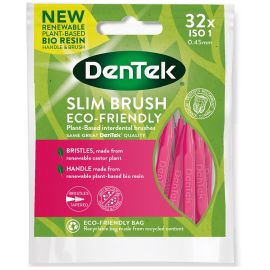 Dentek ISO 1 Eco-Friendly Slim 0.45mm Interdental Brushes - Pack Of 32