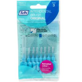 TePe Interdental Brush - Blue X-Fine 0.60mm - Pack of 8 Brushes