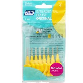 TePe Interdental Brush Fine Yellow 0.70mm - Pack of 8 Brushes