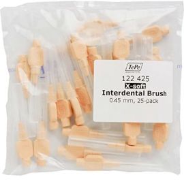 TePe Interdental Extra Soft Brushes - Orange X-Soft 0.45mm - Pack of 25 Brushes