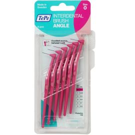 Tepe Angle Interdental Brush - Pink - 6 Brushes Per Pack