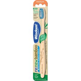 Wisdom re:new Bamboo Medium Toothbrush