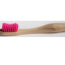 MyMouth Pink Medium Bamboo Toothbrush for Adults