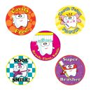 Sherman Specialty Dental Sticker Assortment Stickers - Pack of 100