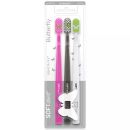 Softdent Butterfly Toothbrush Stand Dry Ultrasoft - 1 Pack of 3 - Color May Vary
