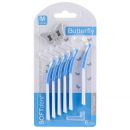 Softdent Butterfly Interdental L Shape (M) Blue 0.6mm - 1 Pack of 6