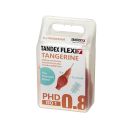 Tandex Flexi Tangerine 0.45mm Interdental Brush  - 1 Pack Of 6 Brushes