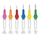Mini Vision Interdental Brush - 2.5mm Cherry - 1 Pack Of 100 Brushes