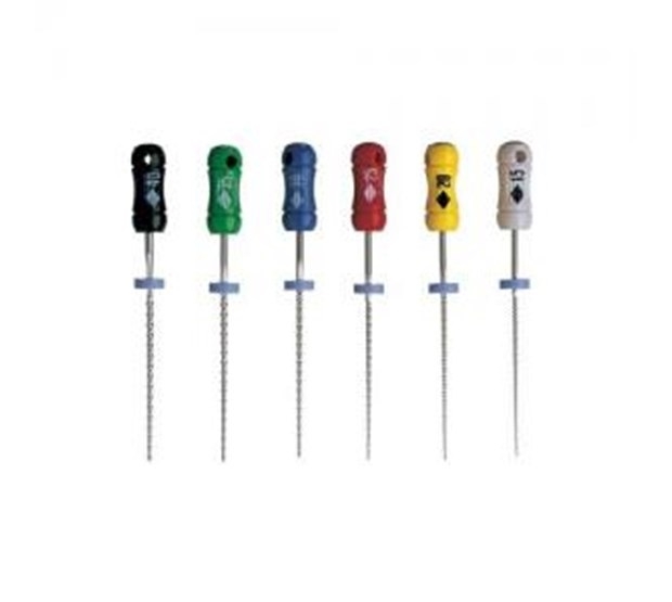 DEHP endodontic reamers 25mm size 15 pack of 6