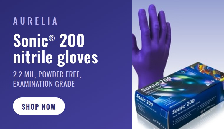 Aurelia Sonic 200 nitrile examination gloves